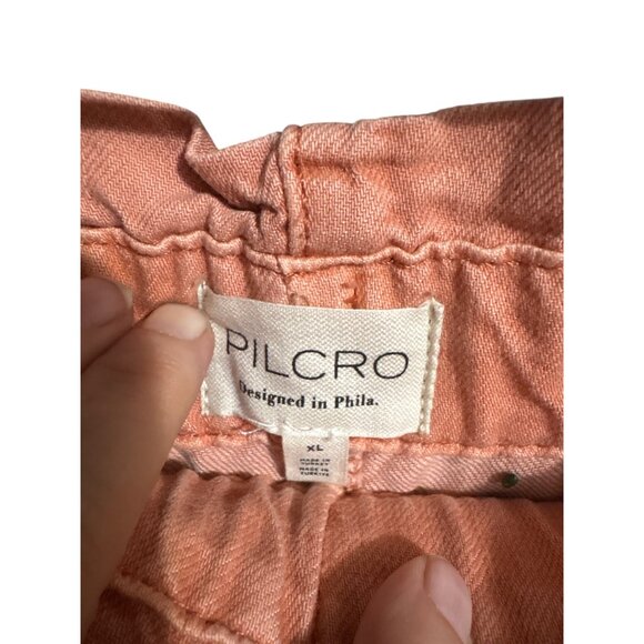 Pilcro Womens Wide-Leg Culottes XL Peach Denim - Picture 4 of 5